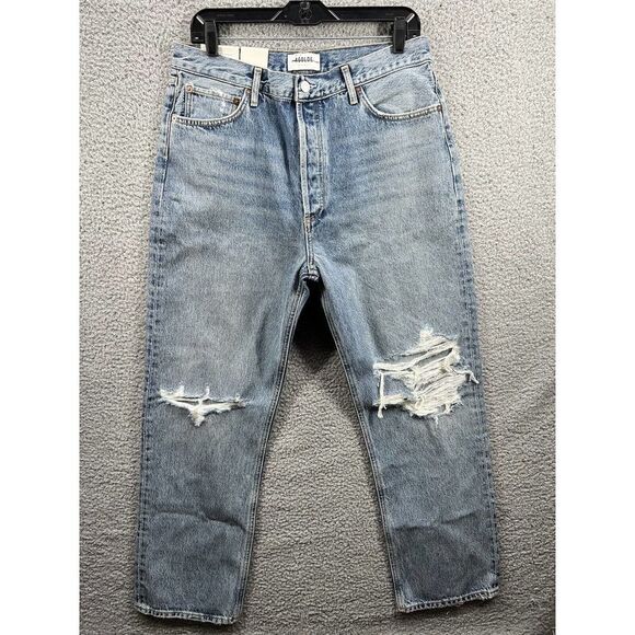 Agolde 90’s Pinch Waist High Rise Straight Size 24 in “Backdrop” - Picture 2 of 12